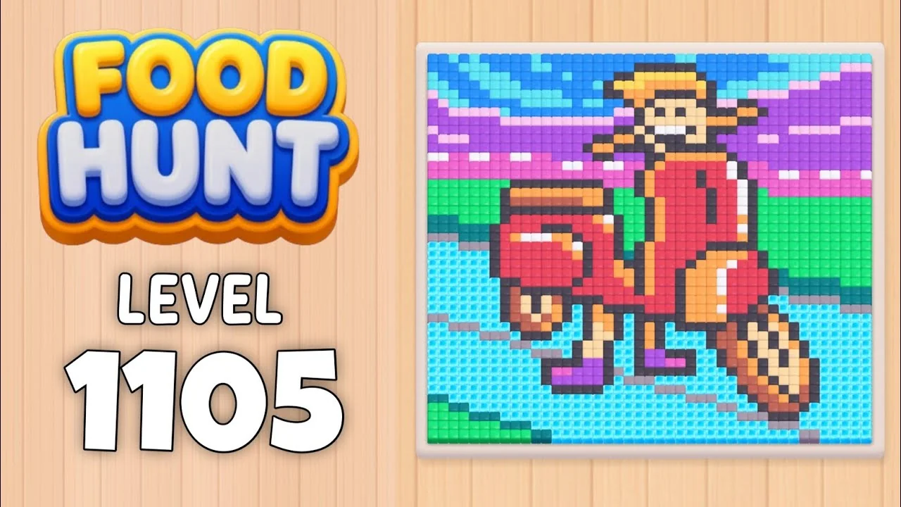 Food Hunt Level 1105 board layout