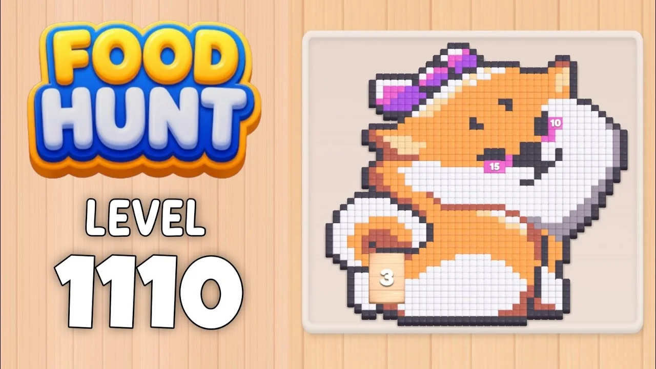 Food Hunt Level 1110 board layout