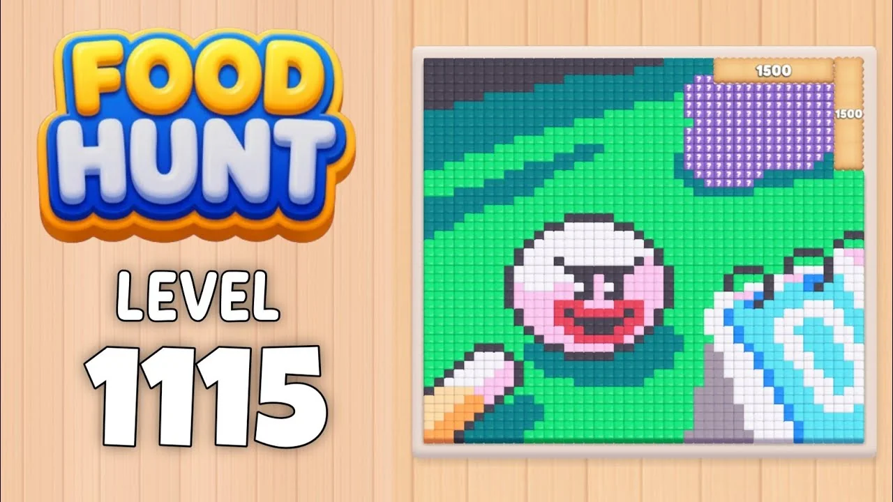 Food Hunt Level 1115 board layout