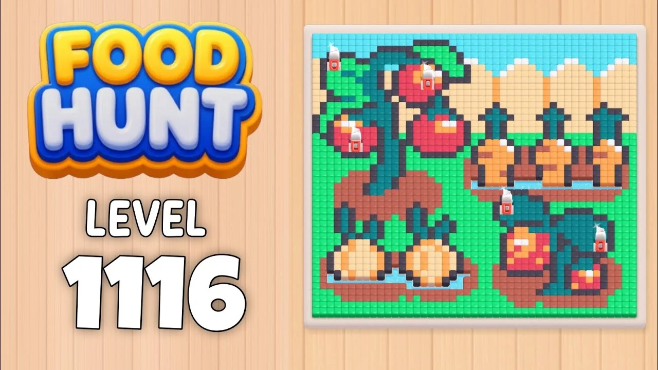 Food Hunt Level 1116 board layout