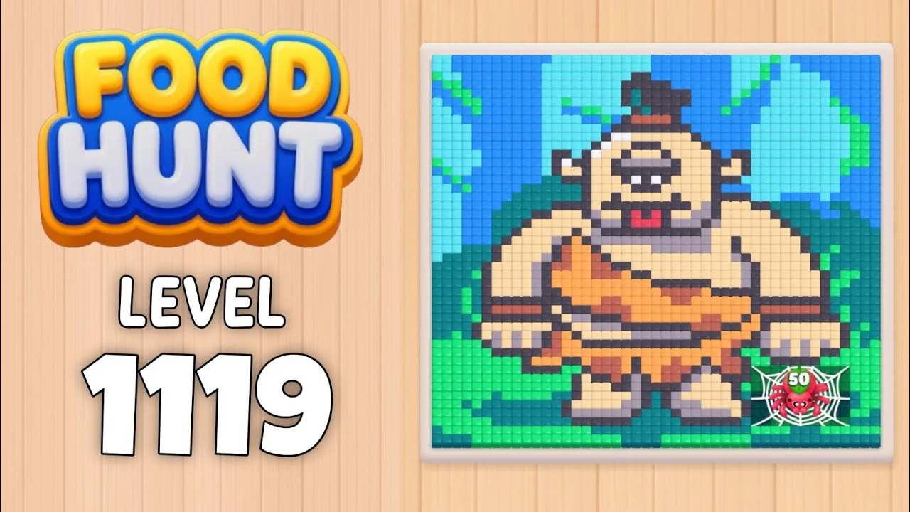 Food Hunt Level 1119 board layout