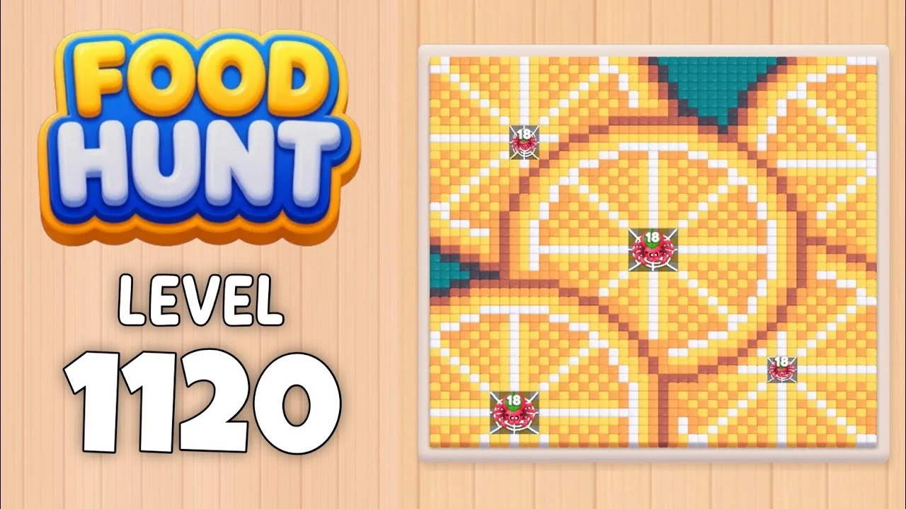 Food Hunt Level 1120 board layout