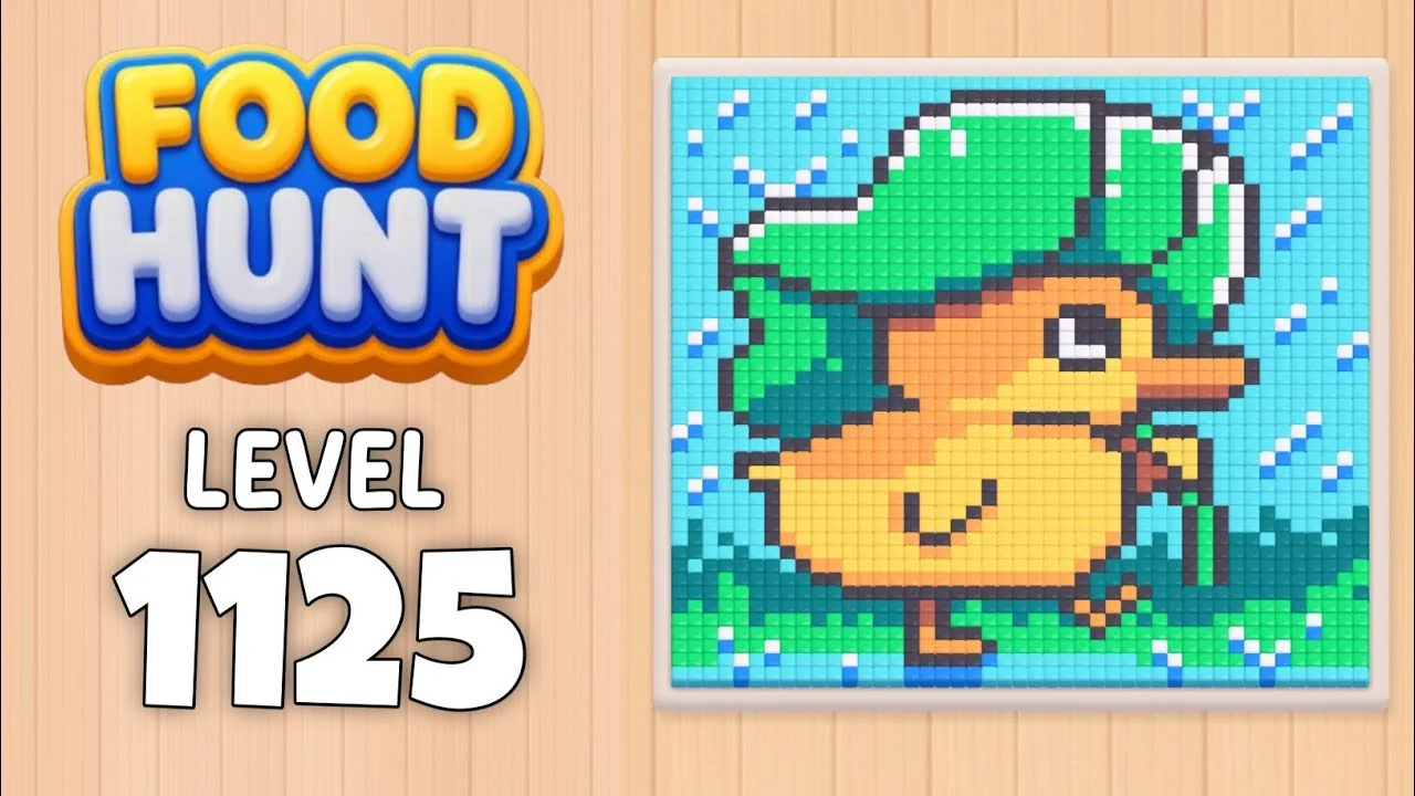 Food Hunt Level 1125 board layout