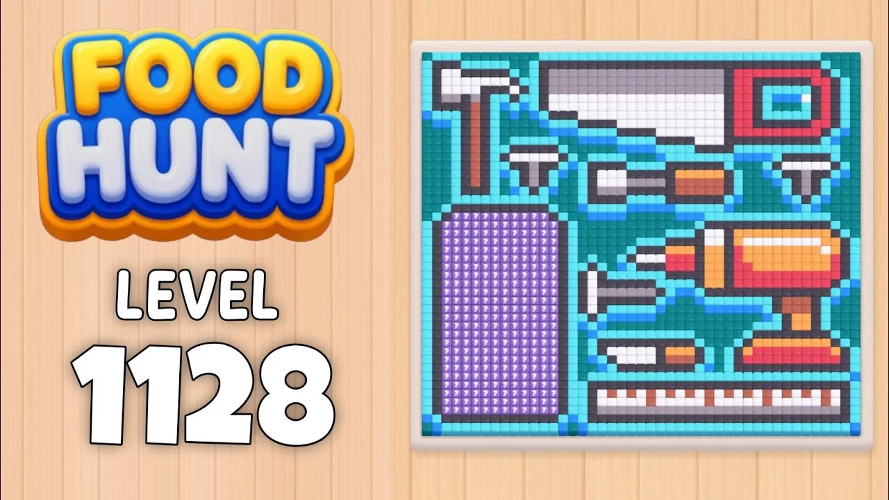 Food Hunt Level 1128 board layout