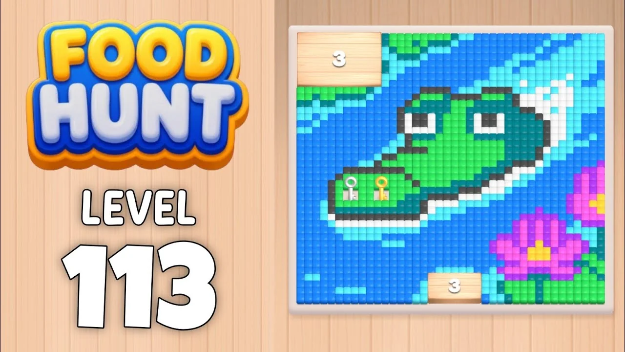 Food Hunt Level 113 board layout