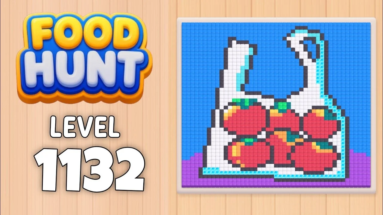 Food Hunt Level 1132 board layout