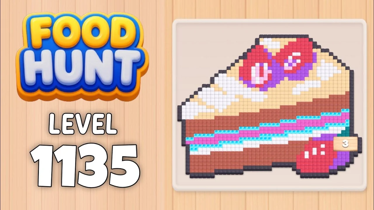 Food Hunt Level 1135 board layout