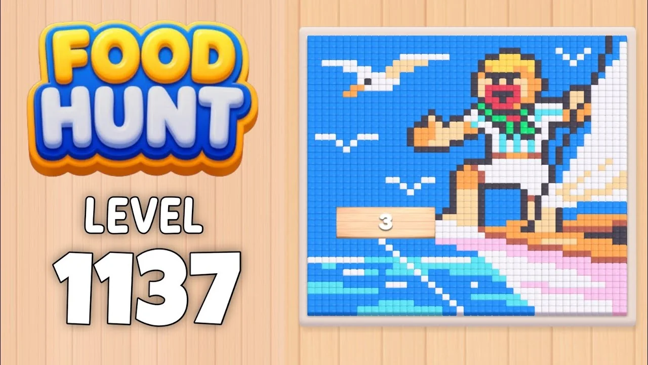 Food Hunt Level 1137 board layout