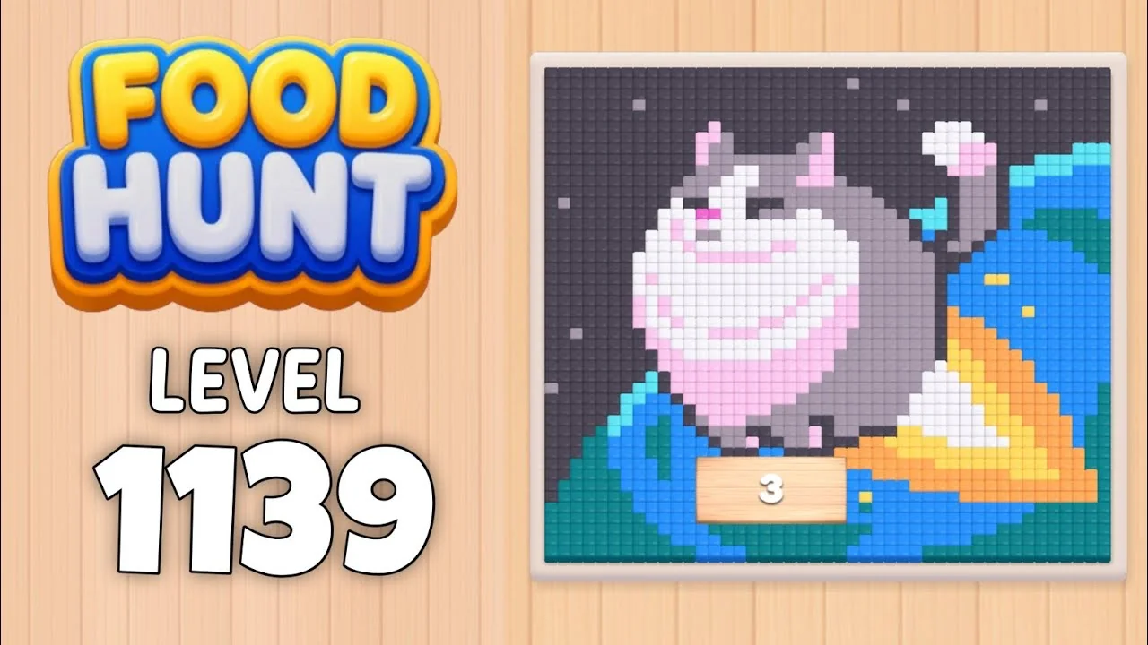 Food Hunt Level 1139 board layout