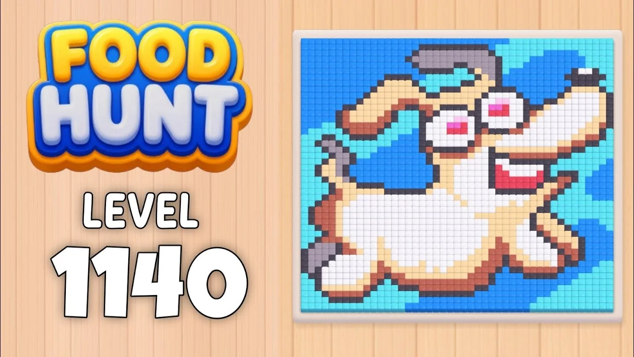 Food Hunt Level 1140 board layout