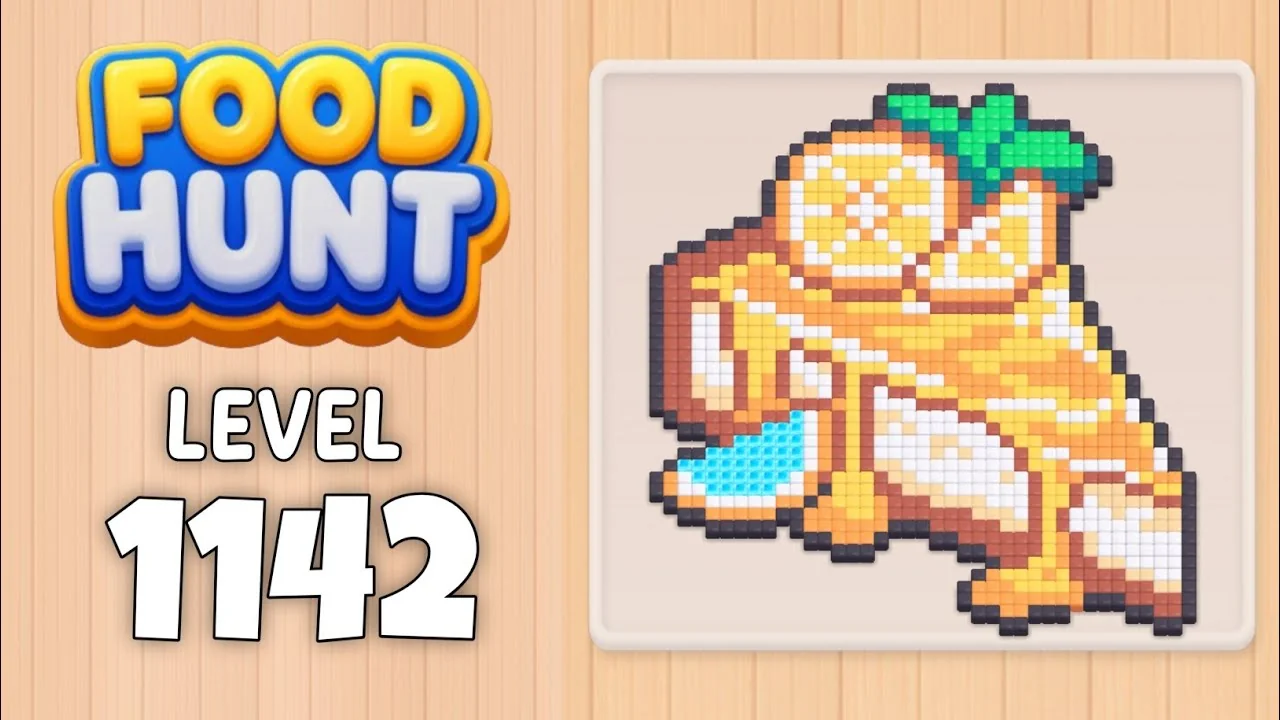 Food Hunt Level 1142 board layout