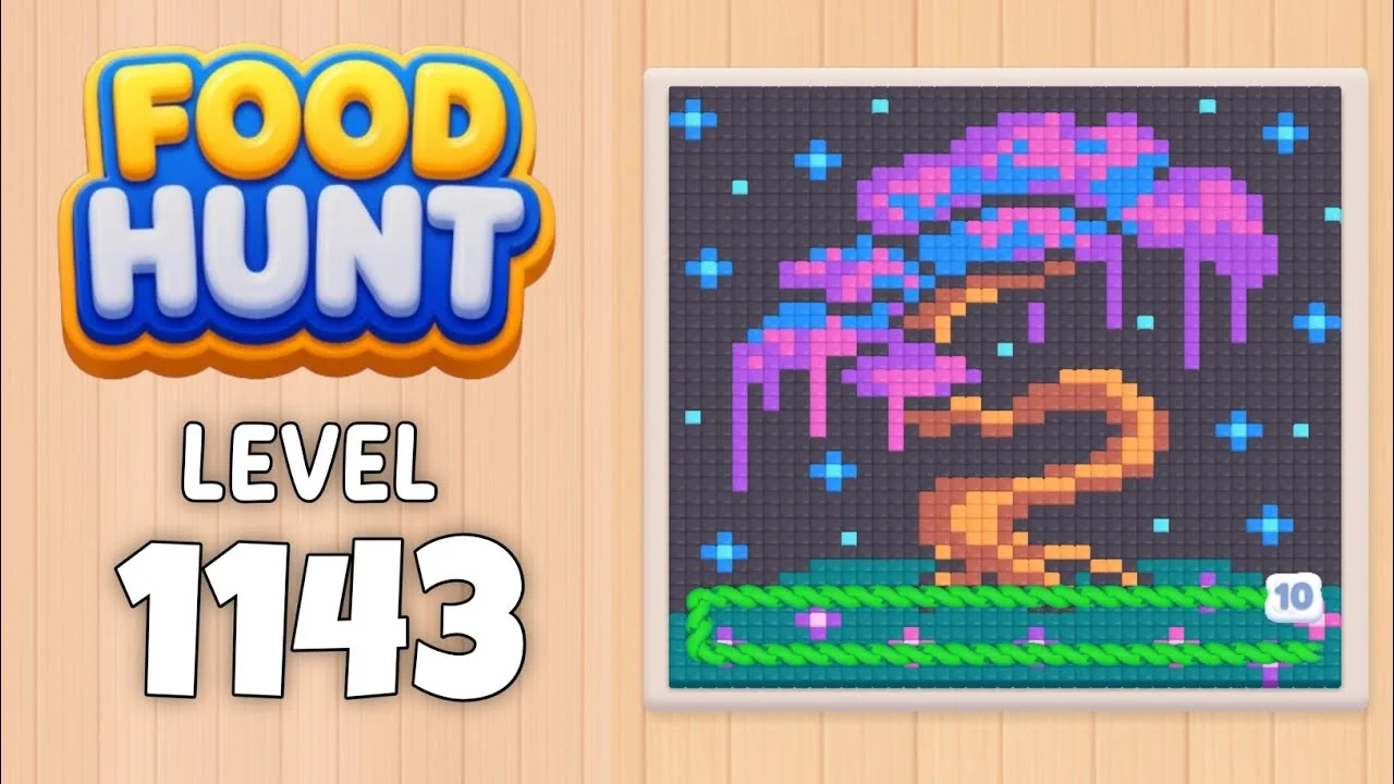 Food Hunt Level 1143 board layout