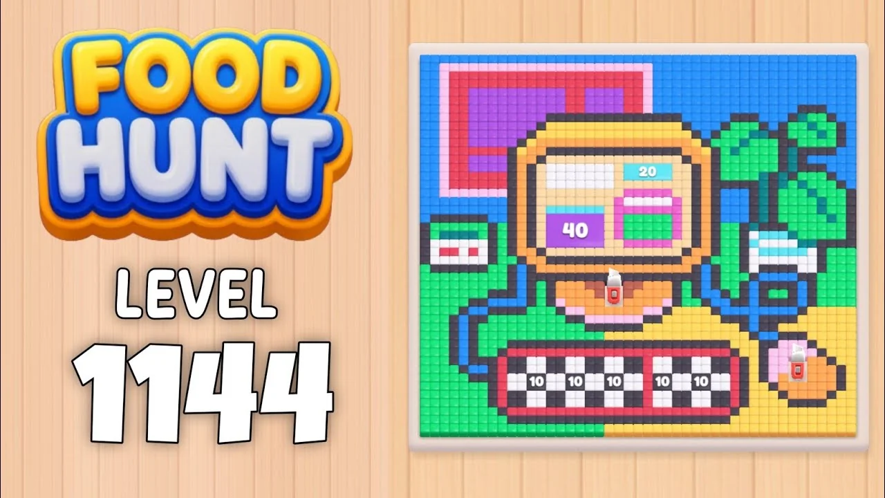 Food Hunt Level 1144 board layout