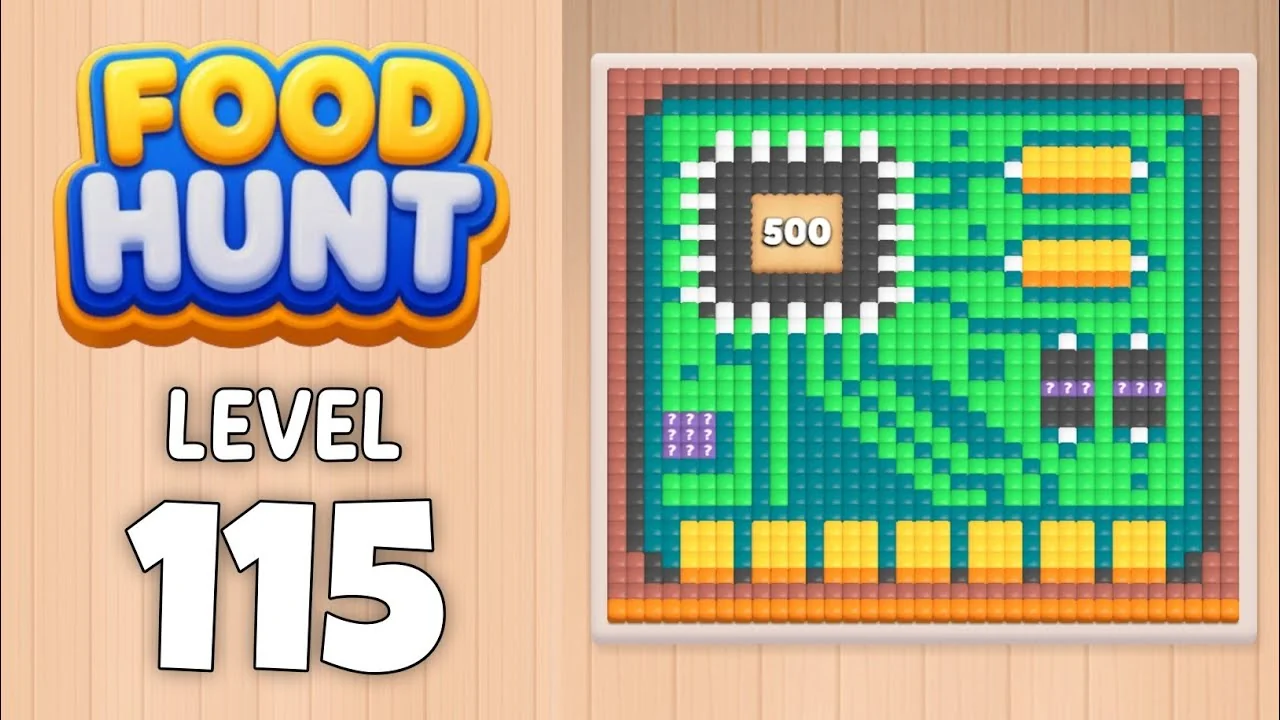 Food Hunt Level 115 board layout