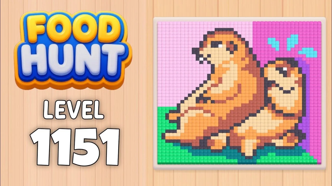 Food Hunt Level 1151 board layout