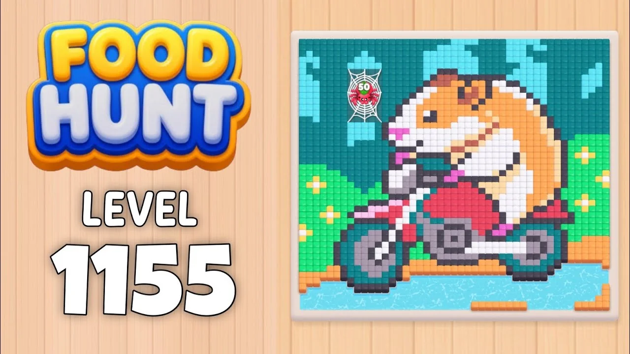 Food Hunt Level 1155 board layout