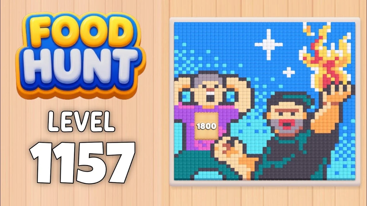 Food Hunt Level 1157 board layout