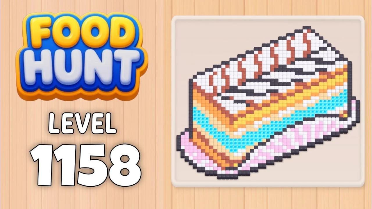 Food Hunt Level 1158 board layout