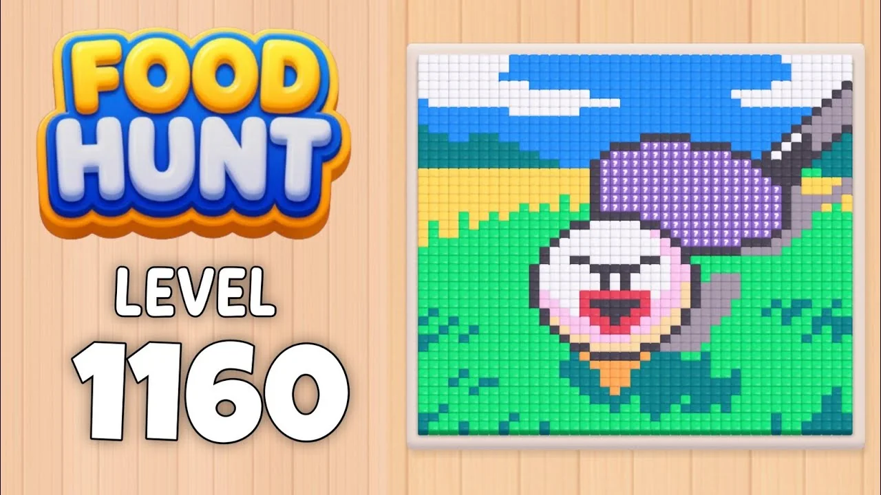 Food Hunt Level 1160 board layout