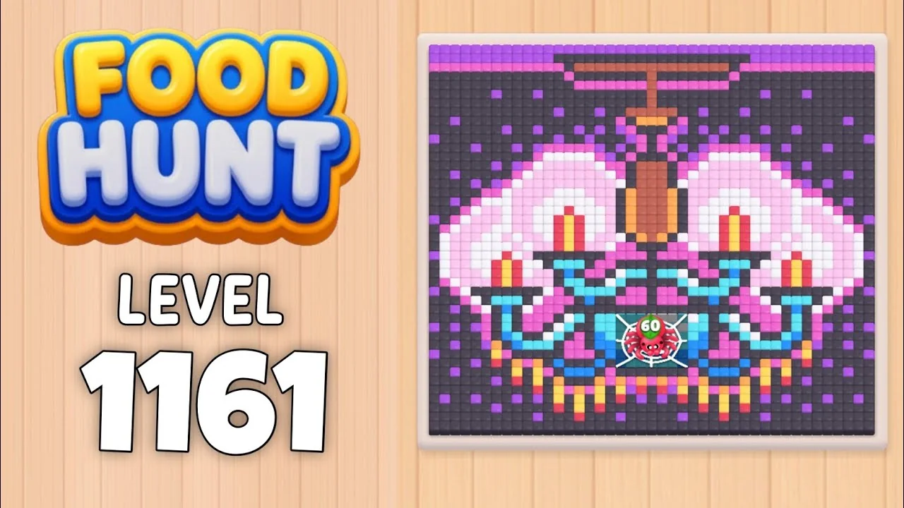 Food Hunt Level 1161 board layout