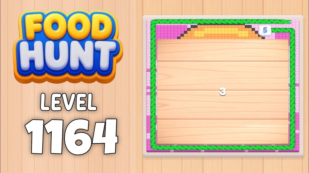 Food Hunt Level 1164 board layout