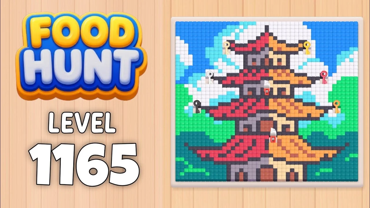 Food Hunt Level 1165 board layout
