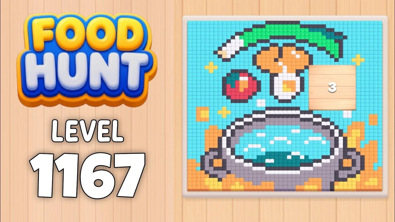 Food Hunt Level 1167 board layout