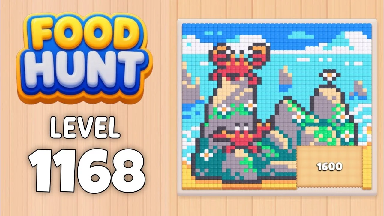 Food Hunt Level 1168 board layout