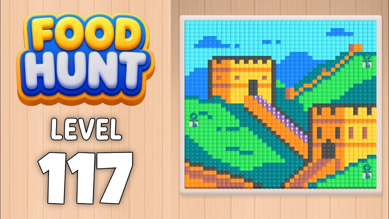 Food Hunt Level 117 board layout