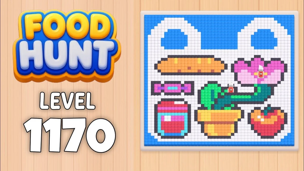 Food Hunt Level 1170 board layout