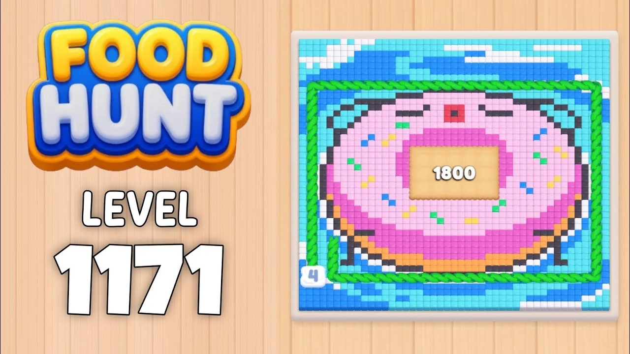 Food Hunt Level 1171 board layout