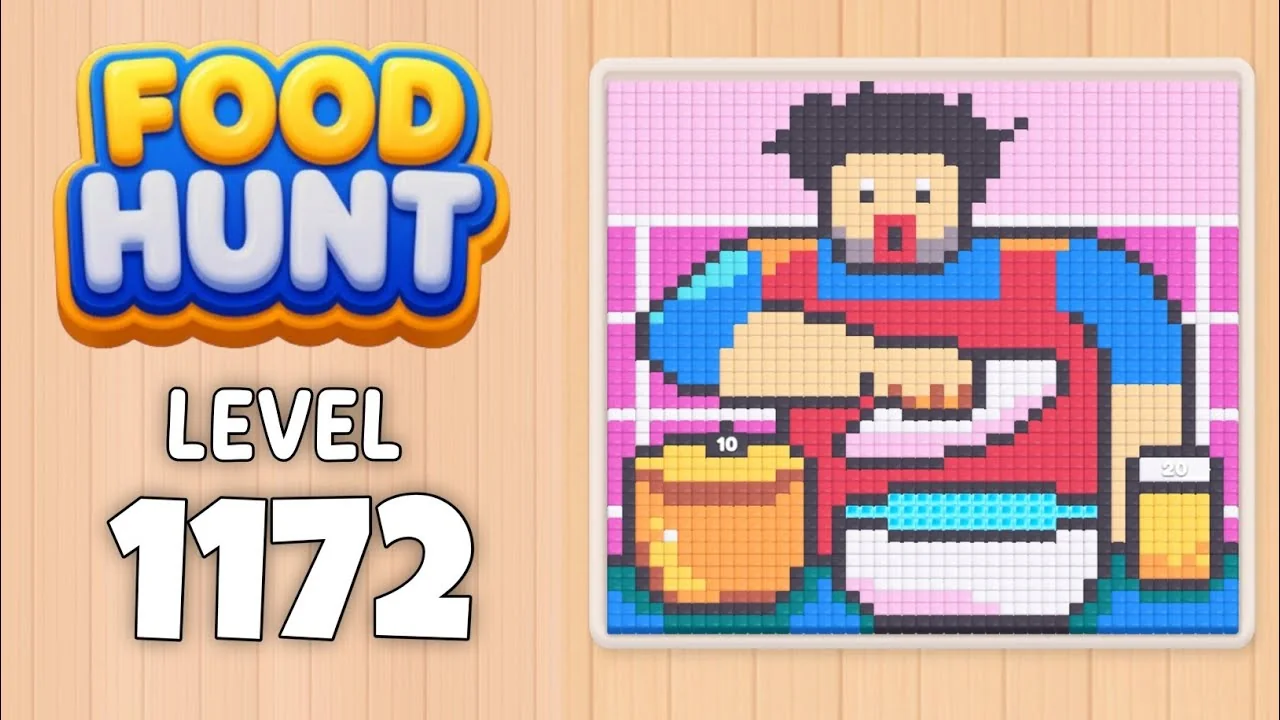 Food Hunt Level 1172 board layout