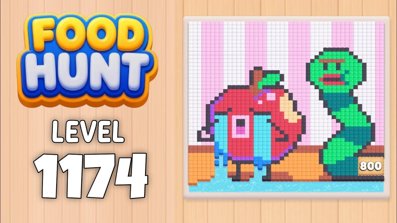 Food Hunt Level 1174 board layout