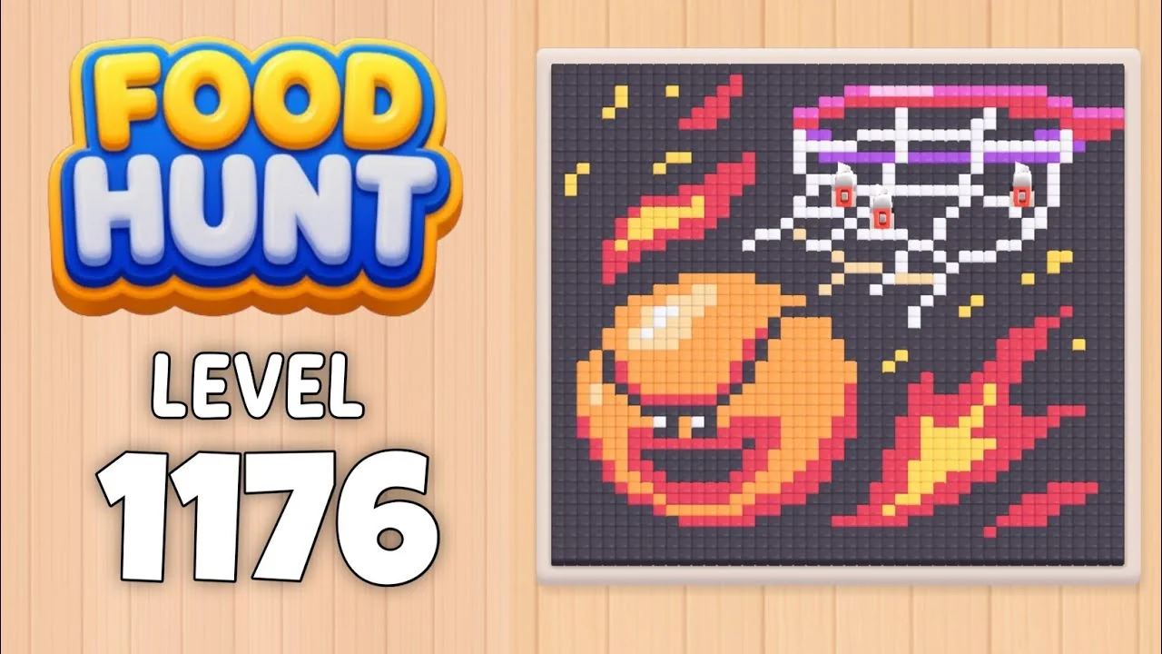 Food Hunt Level 1176 board layout