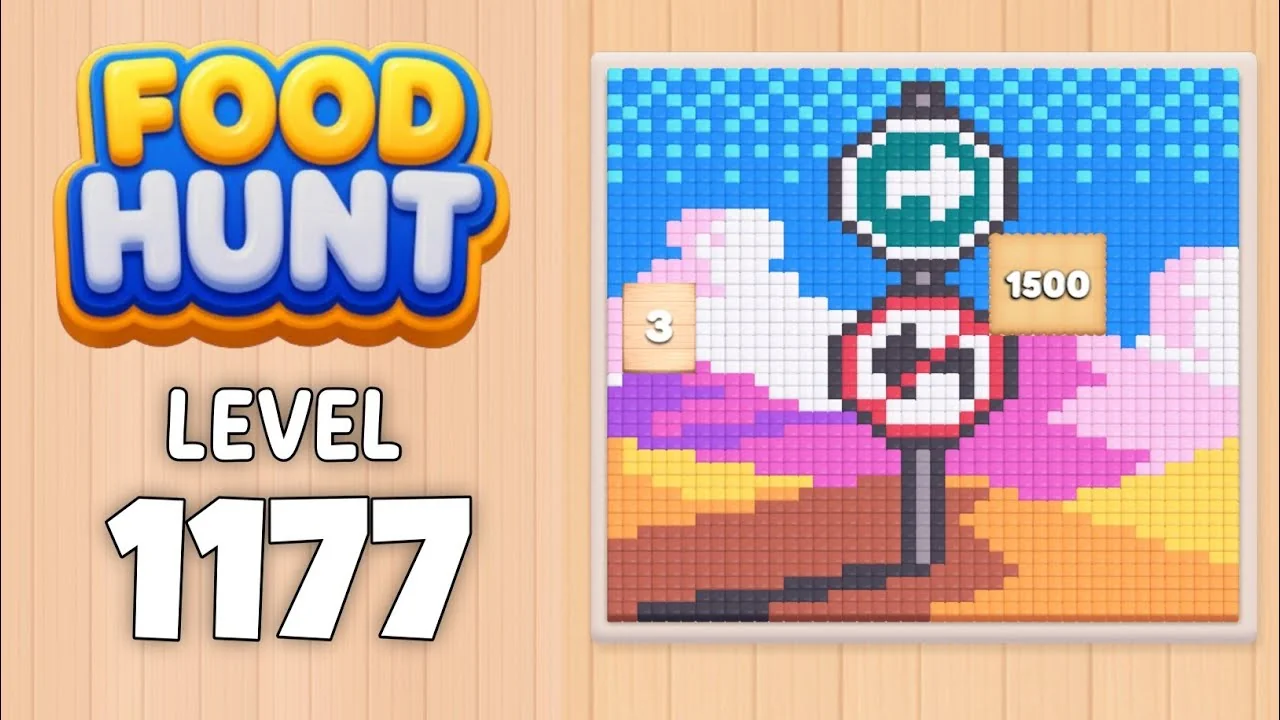 Food Hunt Level 1177 board layout