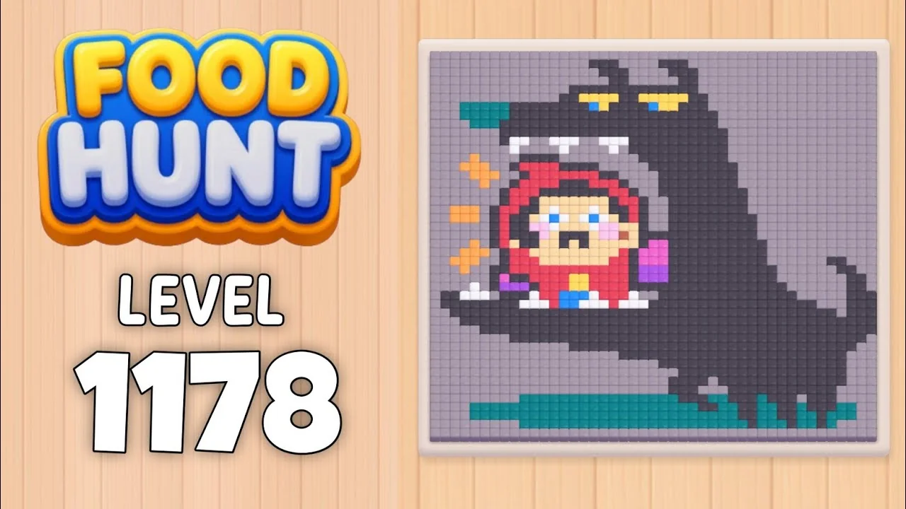 Food Hunt Level 1178 board layout