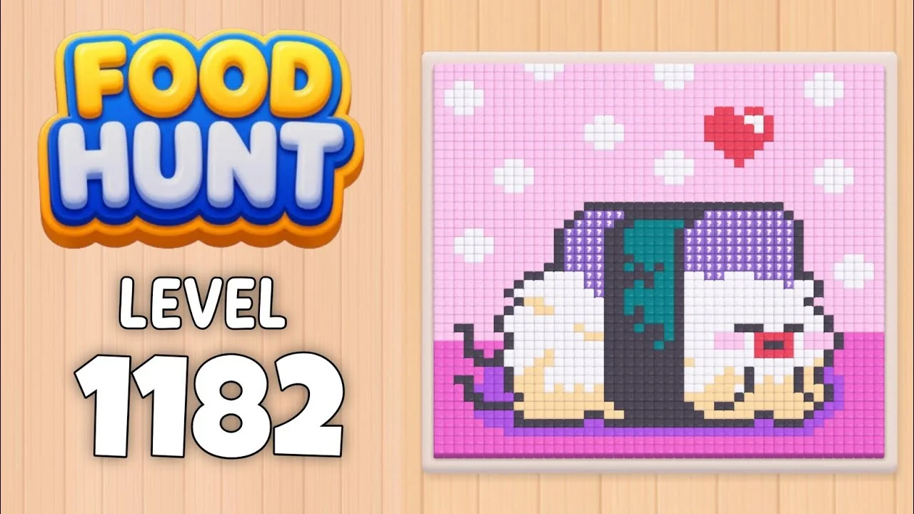 Food Hunt Level 1182 board layout
