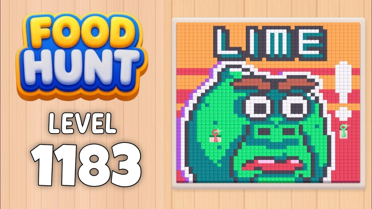Food Hunt Level 1183 board layout