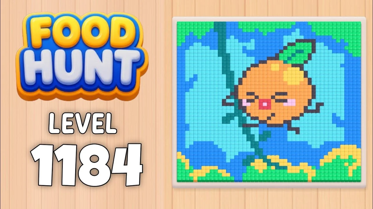 Food Hunt Level 1184 board layout