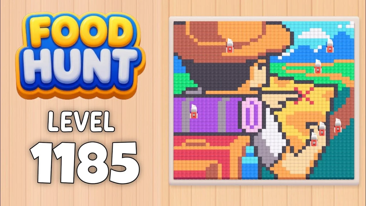 Food Hunt Level 1185 board layout
