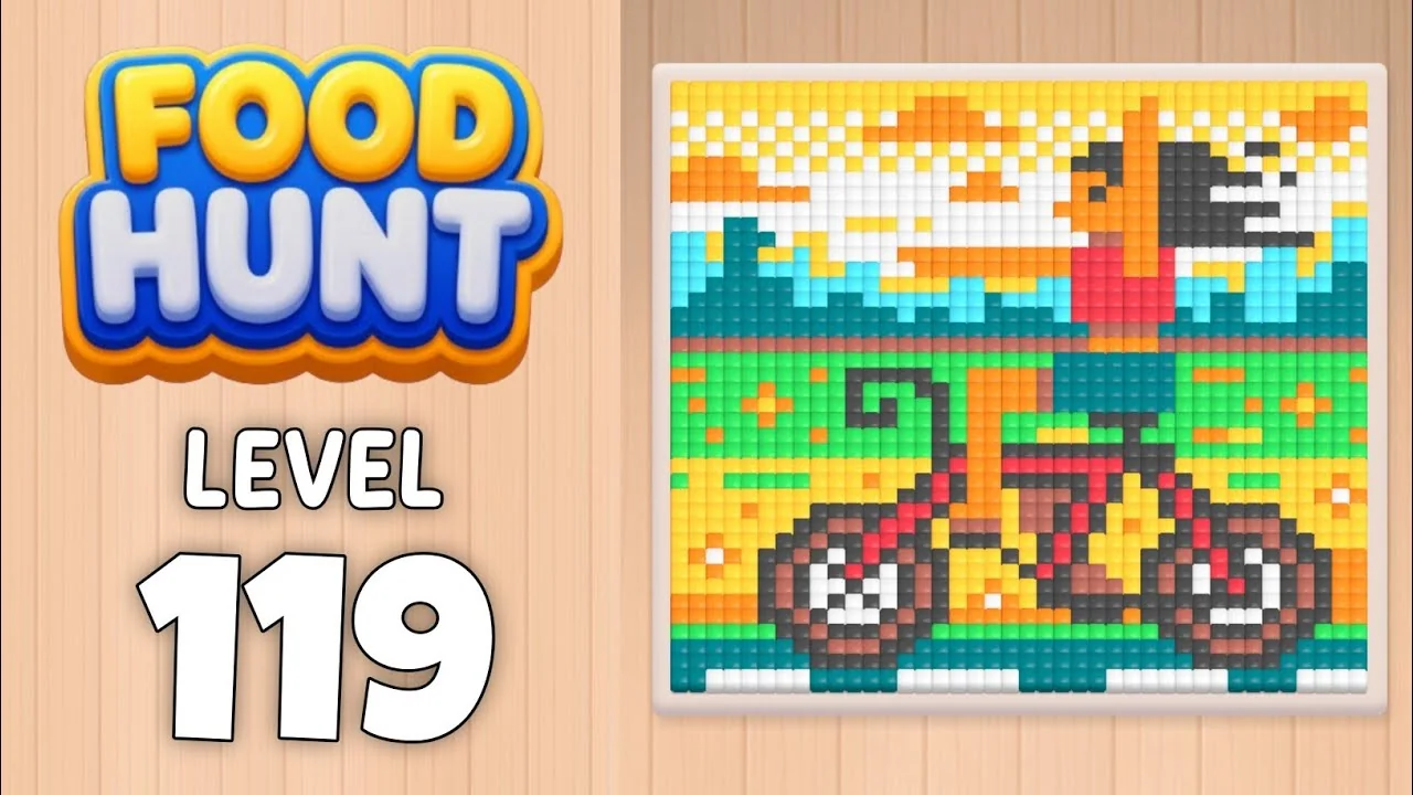 Food Hunt Level 119 board layout