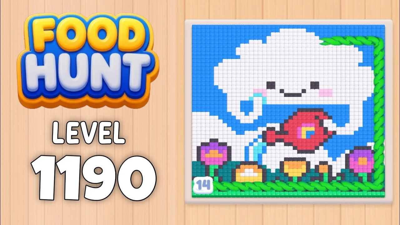 Food Hunt Level 1190 board layout