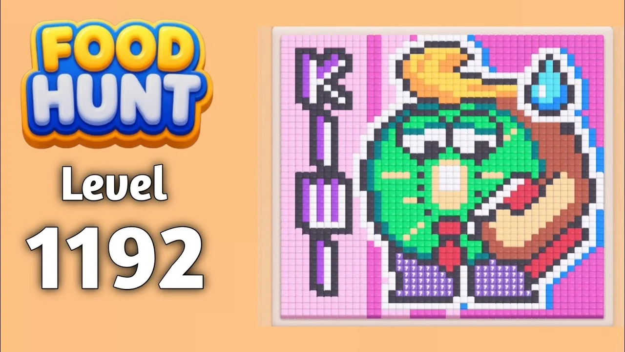 Food Hunt Level 1192 board layout