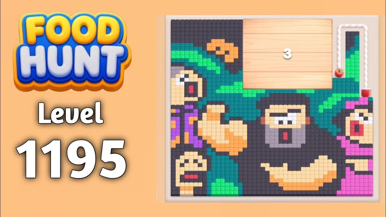 Food Hunt Level 1195 board layout