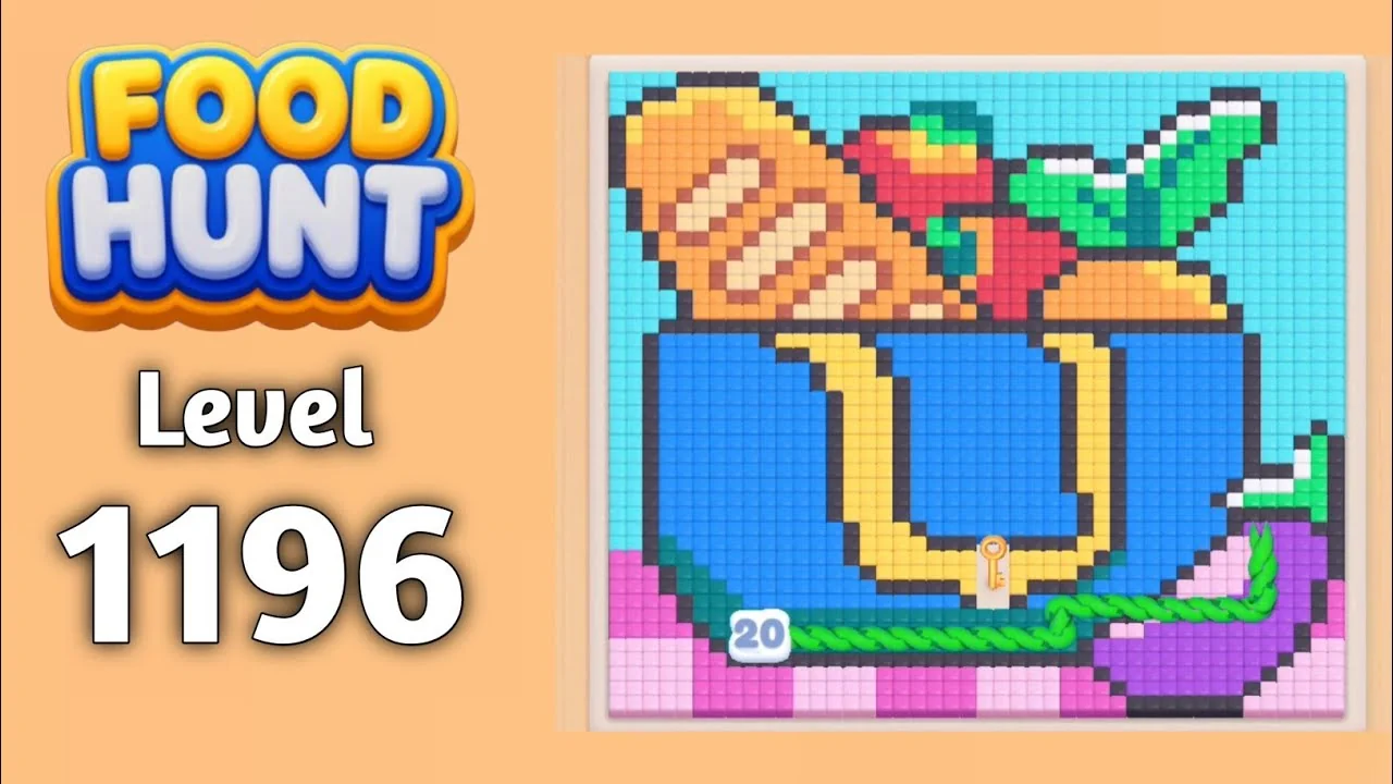 Food Hunt Level 1196 board layout