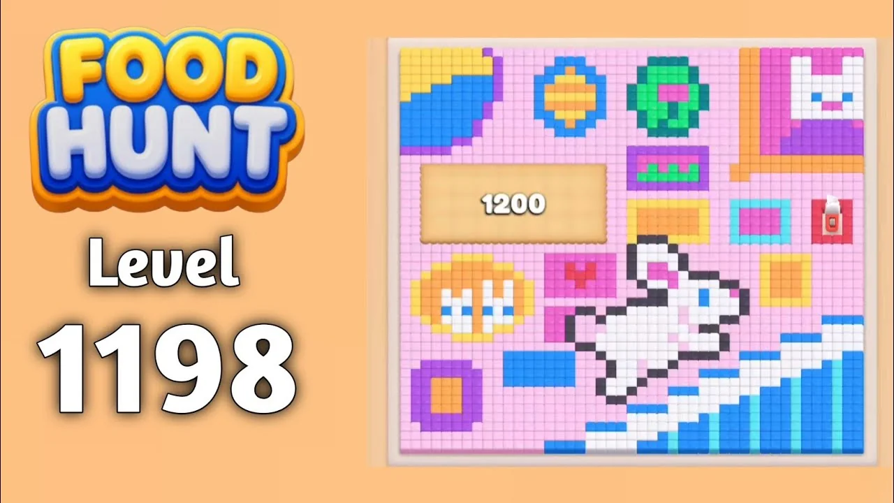 Food Hunt Level 1198 board layout