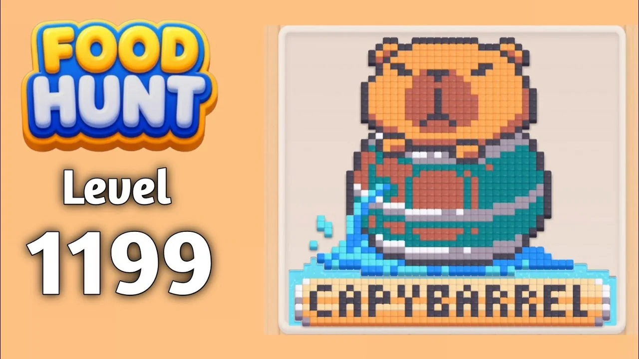Food Hunt Level 1199 board layout