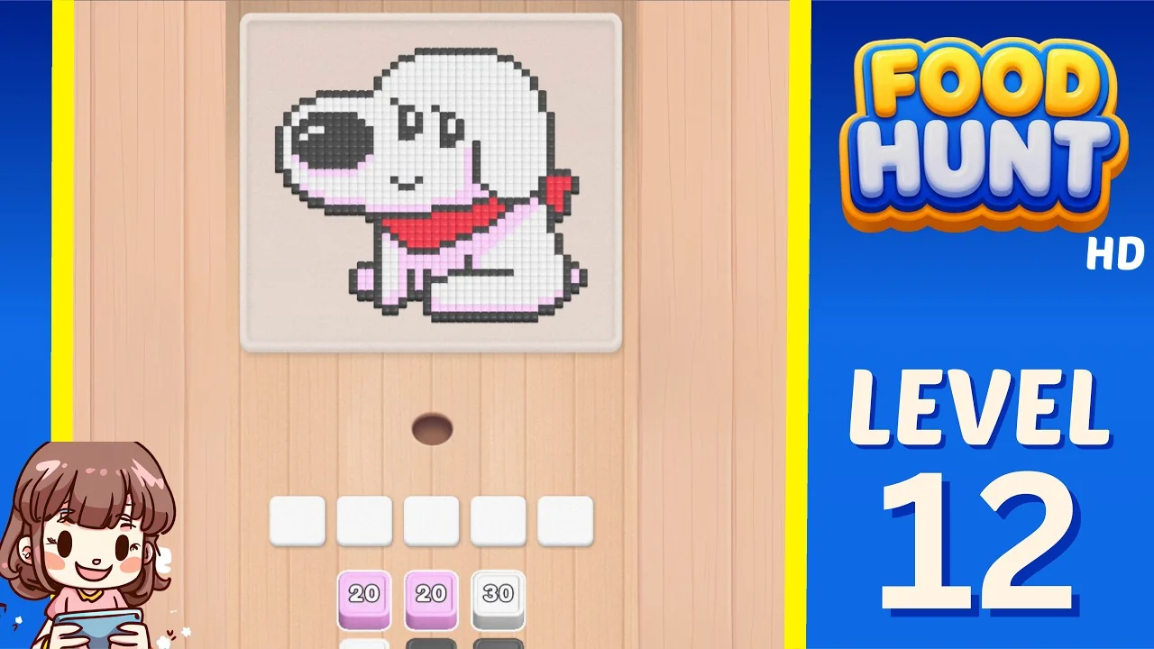 Food Hunt Level 12 board layout