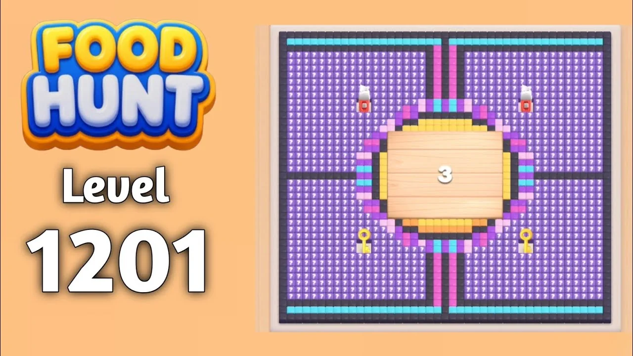 Food Hunt Level 1201 board layout