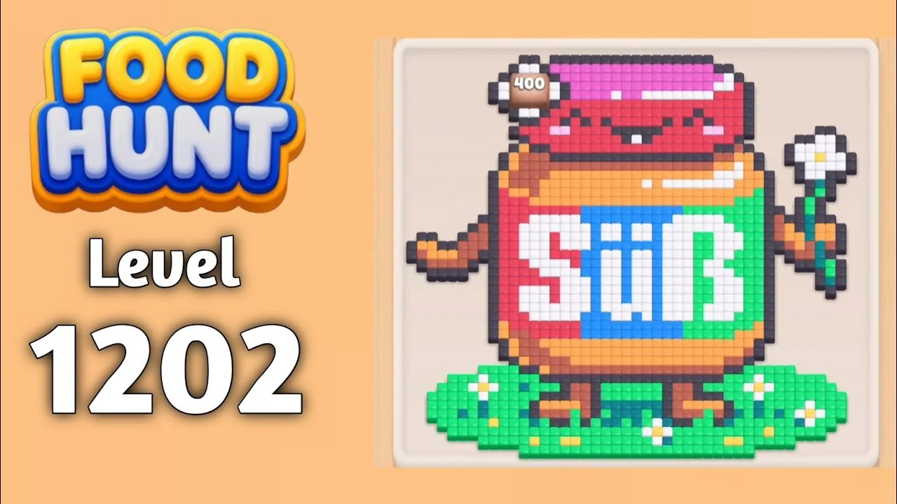 Food Hunt Level 1202 board layout